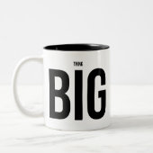 Denken Sie GROSSES Zweifarbige Tasse (Links)