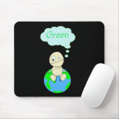 Denken Sie… Grün Mousepad (Mit Mouse)