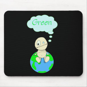 Denken Sie… Grün Mousepad
