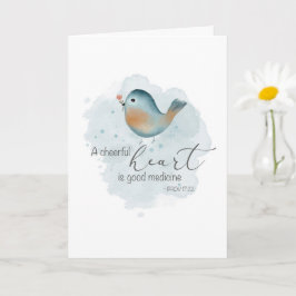 Denken Sie gut an Ihre Schrift Wasserfarbe Bir Karte