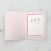 Denken Sie gut an Ihre weibliche Unterstützung Karte (Innenseite)