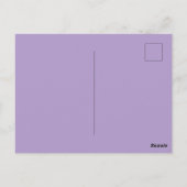 Denken Sie hübsch an Sie Postkarte (Rückseite)