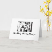 Denken Sie immer an Grußkarte Karte (Gelbe Blume)