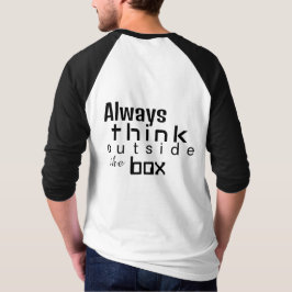 Denken Sie immer außerhalb der Box nach - 3/4 Slee T-Shirt