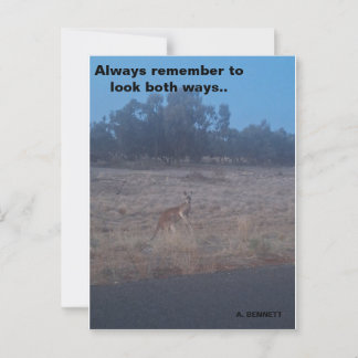 Denken Sie immer daran, beide Wege zu sehen Postkarte