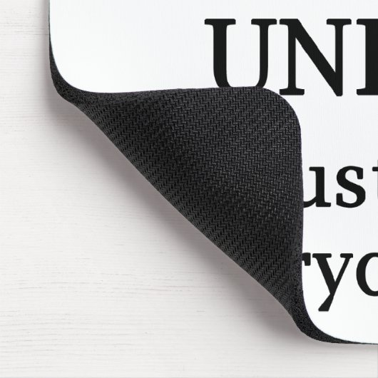 Denken Sie immer daran, dass Sie absolut einzigart Mousepad (Ecke)