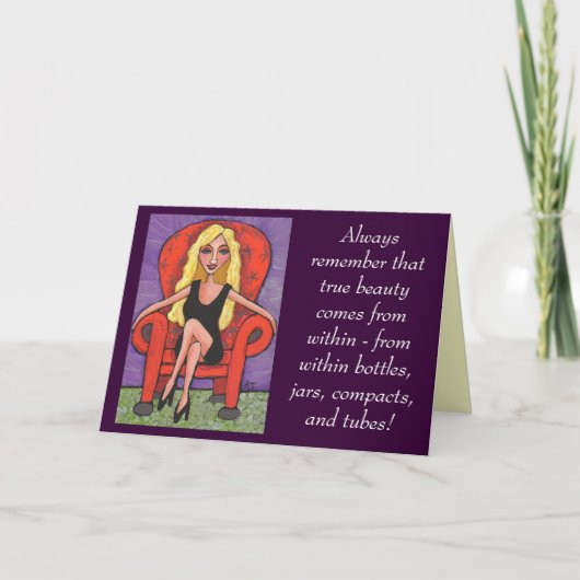 Denken Sie immer daran, dass wahre Schönheit... - Karte (Vorderseite)