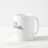 Denken Sie immer daran, es ist keine Erfindung, we Kaffeetasse (VorderseiteRechts)