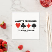 Denken Sie immer daran, Trump Bridge Game Advisor Serviette (Beispiel)