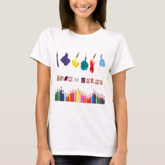 denken Sie in der Farbe T-Shirt