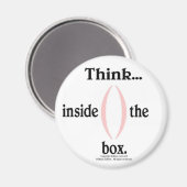 Denken Sie...in die Schachtel. Magnet (Vorderseite/Rückseite)