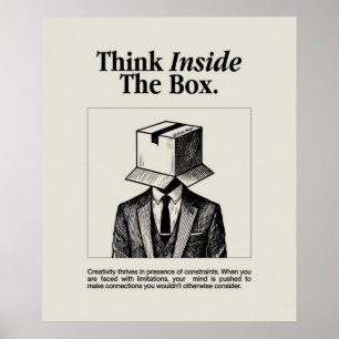 Denken Sie innerhalb der Box zz Poster