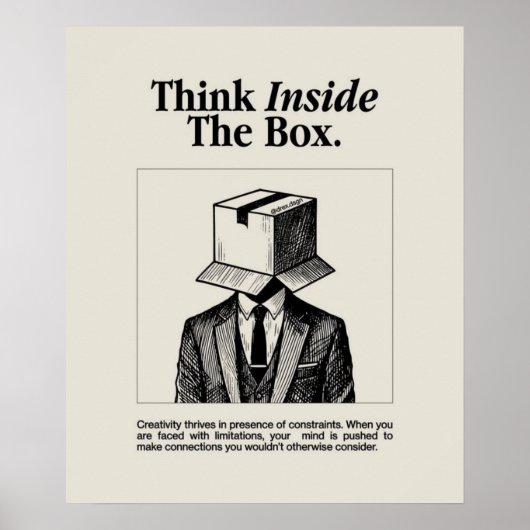 Denken Sie innerhalb der Box zz Poster (Vorne)