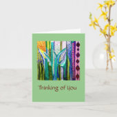 Denken Sie Karte (Gelbe Blume)