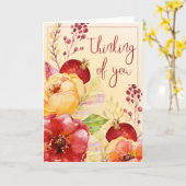 Denken Sie Karte (Gelbe Blume)