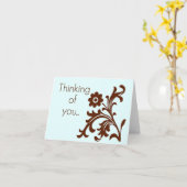 Denken Sie Karte (Gelbe Blume)