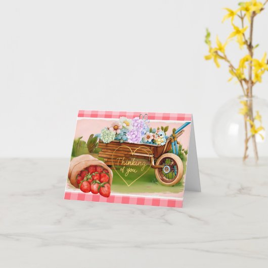 Denken Sie Karte (Gelbe Blume)