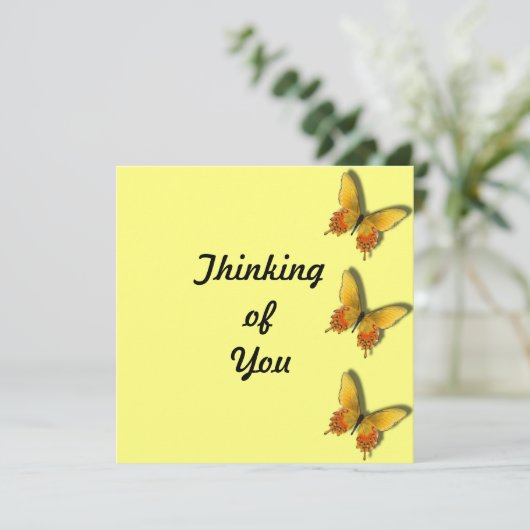 Denken Sie Karte (Stehend Vorderseite)