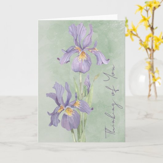 Denken Sie Karte (Gelbe Blume)