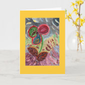 Denken Sie Karte (Gelbe Blume)