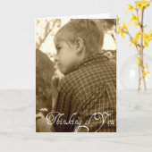 Denken Sie Karte (Gelbe Blume)