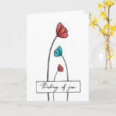 Denken Sie Karte (Gelbe Blume)