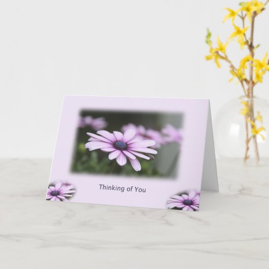 Denken Sie Karte (Gelbe Blume)