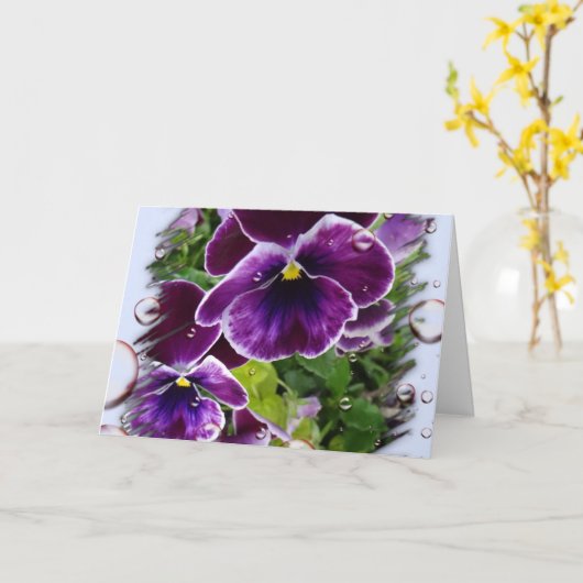 Denken Sie Karte (Gelbe Blume)