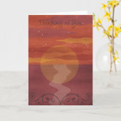 Denken Sie Karte (Gelbe Blume)