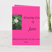 Denken Sie Karte (Rückseite)