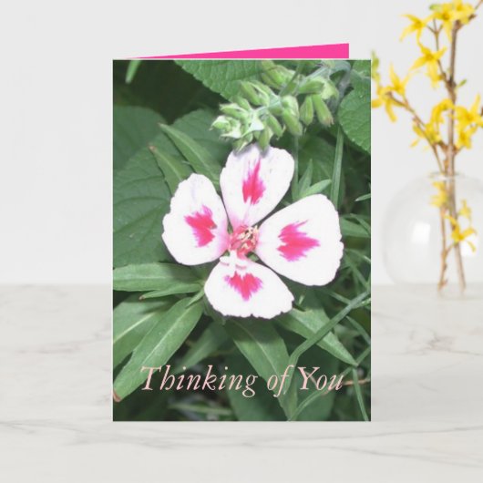 Denken Sie Karte (Gelbe Blume)