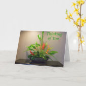 Denken Sie Karte (Gelbe Blume)