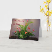 Denken Sie Karte (Gelbe Blume)