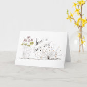 Denken Sie Karte (Gelbe Blume)