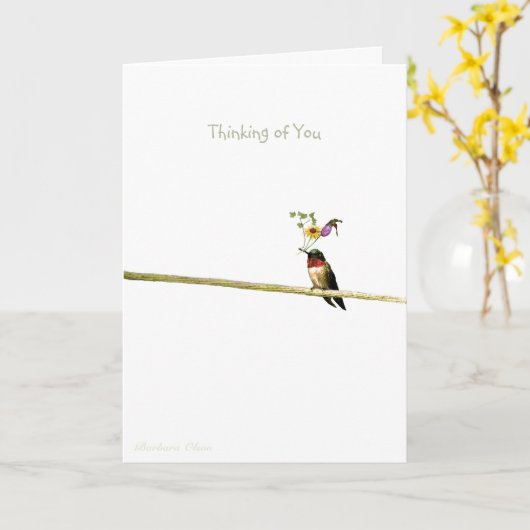 Denken Sie Karte (Gelbe Blume)