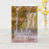 Denken Sie Karte (Gelbe Blume)