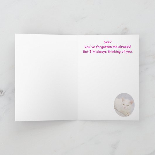 Denken Sie Karte (Innenseite)