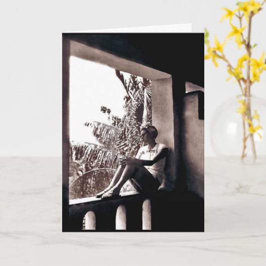 Denken Sie Karte (Gelbe Blume)