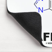 Denken Sie Koffein (Koffein-chemisches Molekül) Mousepad (Ecke)