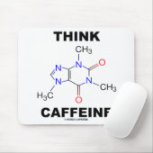 Denken Sie Koffein (Koffein-chemisches Molekül) Mousepad (Mit Mouse)