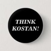 DENKEN SIE KOSTAN! Knopf Button (Vorderseite)