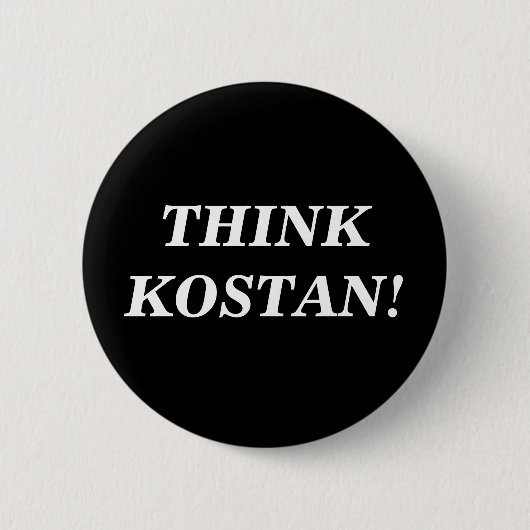 DENKEN SIE KOSTAN! Knopf Button (Vorderseite)