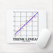 Denken Sie lineares (Linear-Regression Mousepad (Mit Mouse)