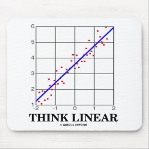 Denken Sie lineares (Linear-Regression Mousepad