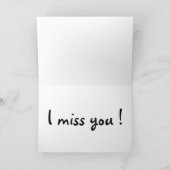 DENKEN SIE, MÄDCHEN AM STRAND KARTE (Innenseite)