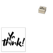 Denken Sie mal! Fett Brush Lettern Slogan Gummistempel (Stempel)