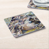 Denken Sie mal über den Tellerrand hinaus, Singapu Rechteckiger Pappuntersetzer (angewinkelt)