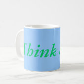 Denken Sie mehr Tasse (Vorderseite Links)