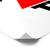 Denken Sie mit Dreieck nach draußen Poster (Ecke)