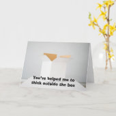 Denken Sie nach außen Karte (Gelbe Blume)